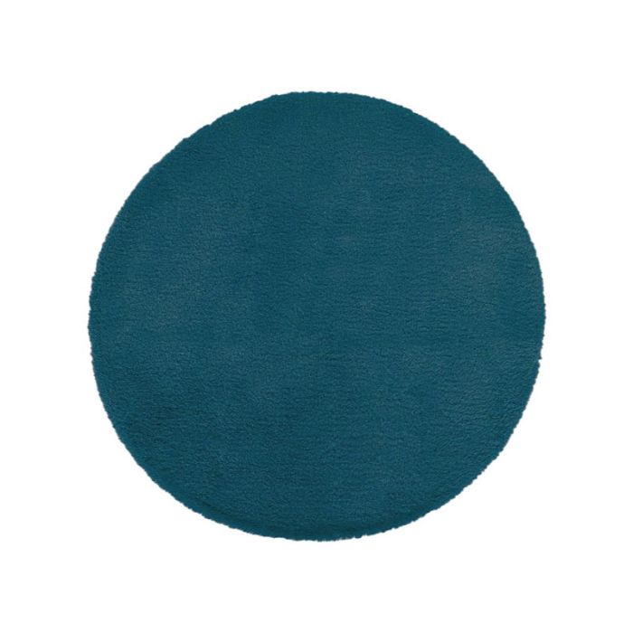 JJA Extra Soft 80x80cm Blue Fur Effect Toilet Mat