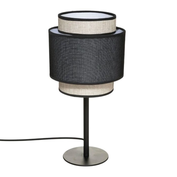 Table Lamp Tika Metal Black 39.5x20x20cm