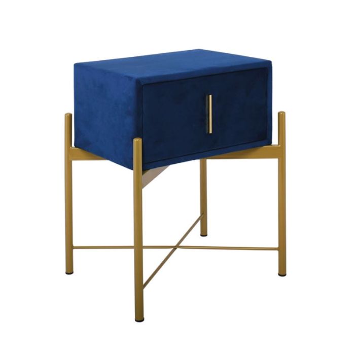 Passion Blue Gold 51x40x65cm Nightstand