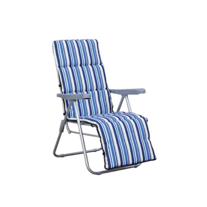 Homeman Grey Blue White Folding Garden Chair