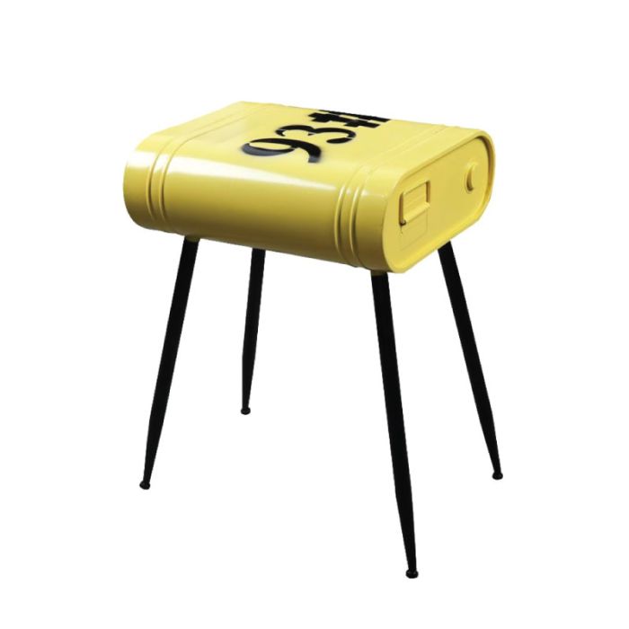 Delf 4 04-0695 Metal Yellow Black 30x41x48cm Side Table