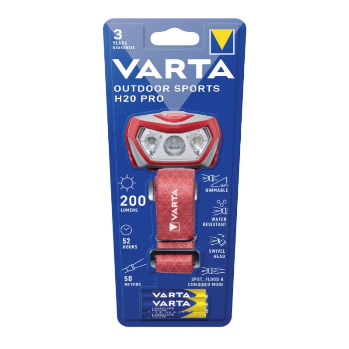 Varta VA-17650101421 3AAA Outdoor Sports Pro Head Torch