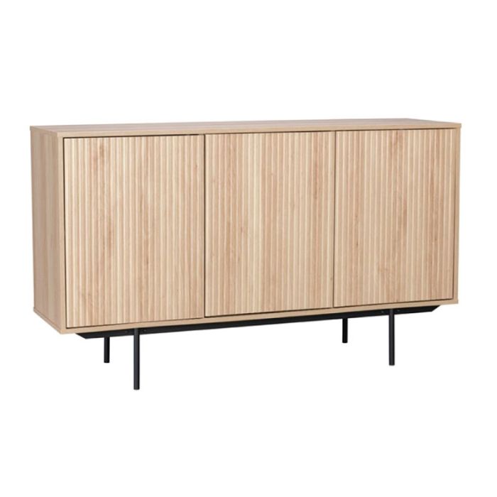 Rigote Sonoma / Metal Black 140x39x83cm Buffet