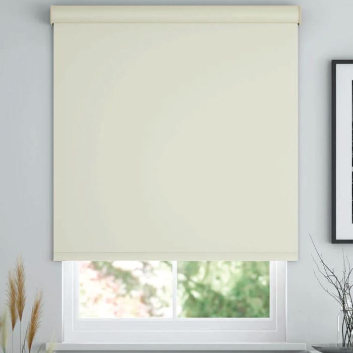 Roller Blind Blackout 160cm(L)x130cm(W) Ivory