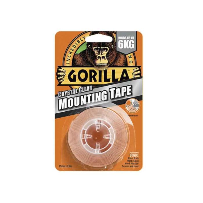 Gorilla 1.52M Crystal Clear Mounting Tape