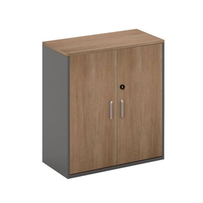 Proline EO917 80x40x75cm Wild Oak Black Office Cabinet
