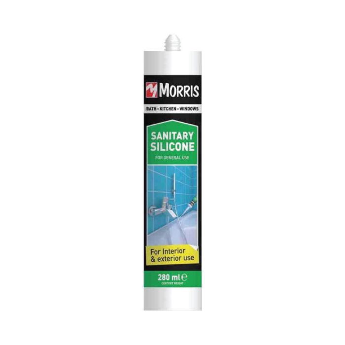 Morris Silicone Sealant Sanitary Transparent 280ml