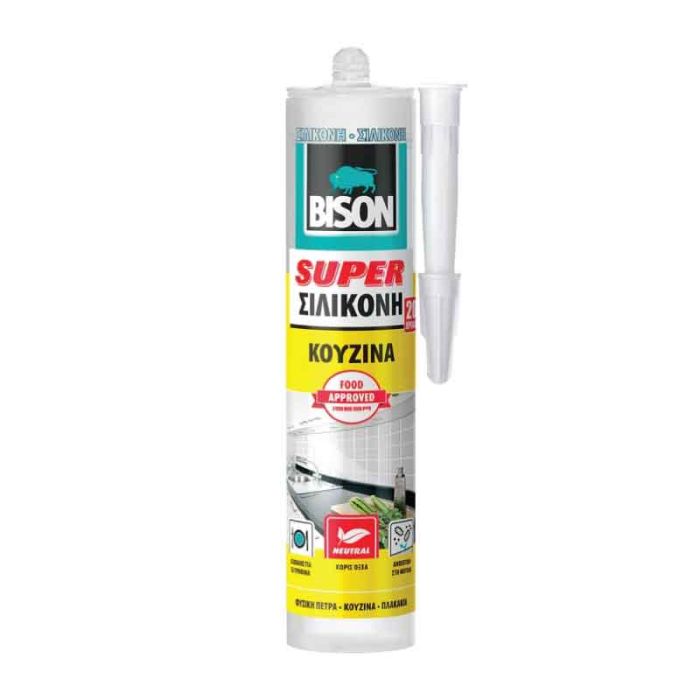 Bison Super Kitchen Silicone Sealant Clear 300ml