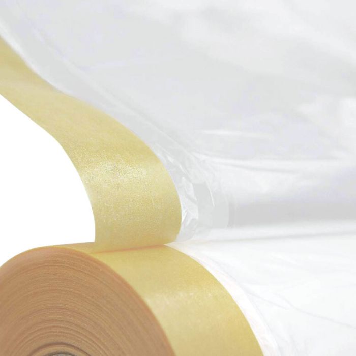 Geko 55cmx20m Dust Sheet (W/Adhesive Tape)