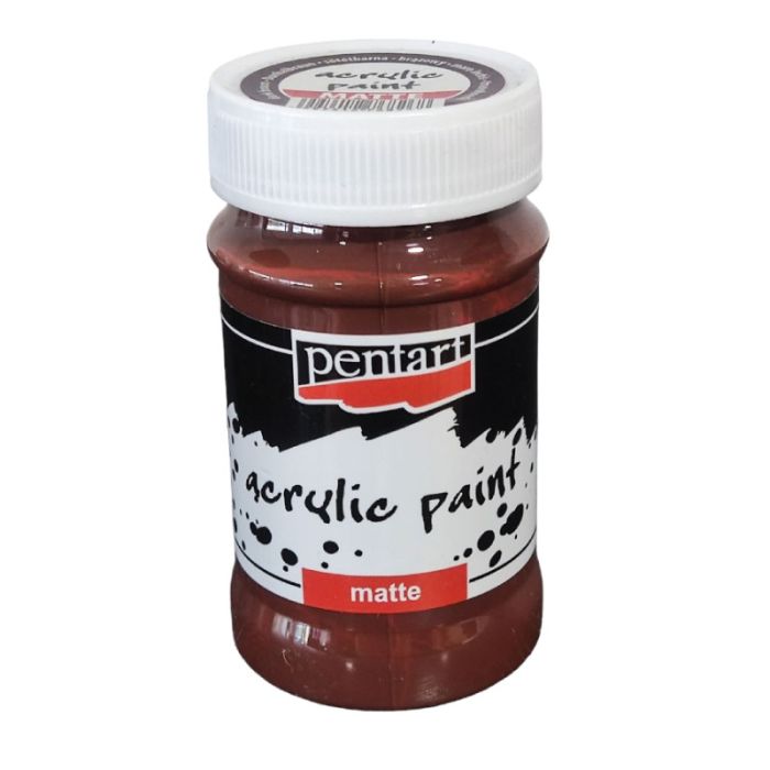 Pentart 100ML Dark Brown Acrylic Paint