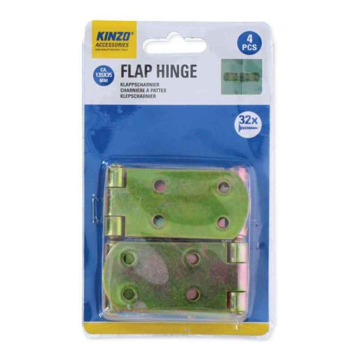 Kinzo 4pcs 135x35mm Flap Hinge