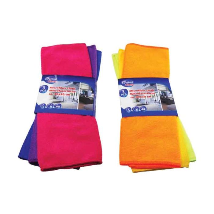 Lifetime Microfiber Cleaning Cloth 30x30cm 3pcs