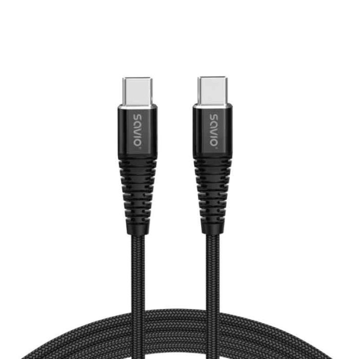 Elmak Savio TYPE-C Black Cable CL-160 USB Charger