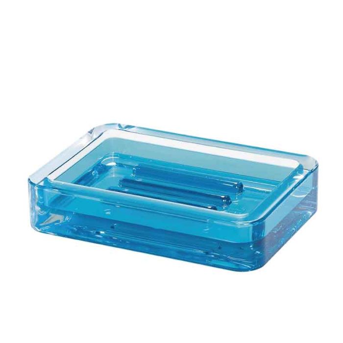 Tat Topaz Blue 12x8.5x2.7cm Toilet Soap Dish