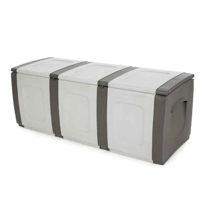 Hp Bold 300L Grey / Anthracite Garden Plastic Storage Box