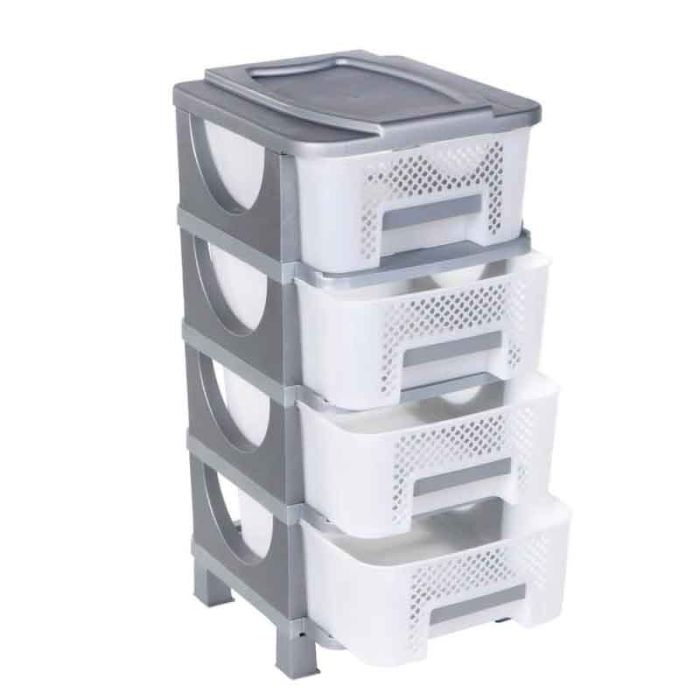 Hp Venus 4 Drawer Perforated Plastic Drawer Unit