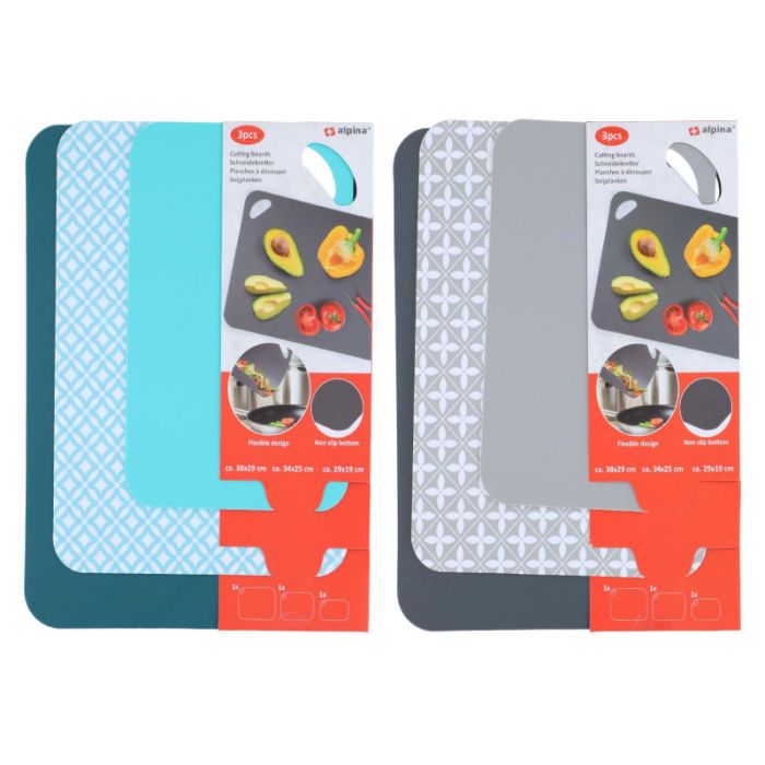 Alpina 3pcs Plastic Chopping Boards