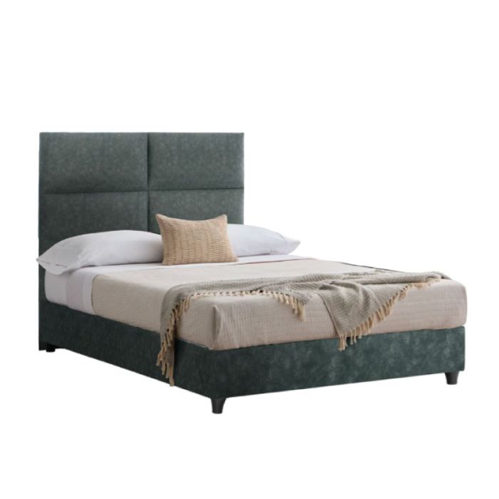 Milo HM646.27 Green Nubuck 120x200cm Semi-Double Bed