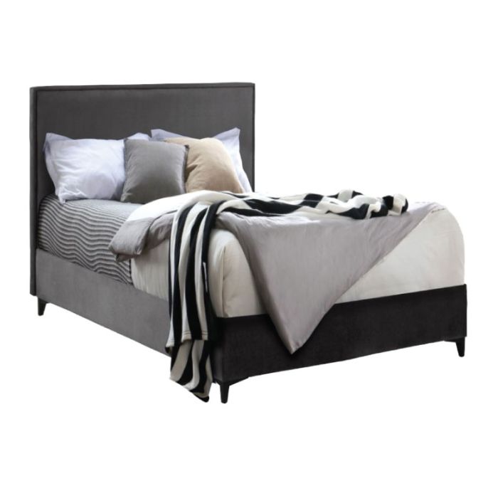 Break 09-1826 Dark Grey 208x127 Semi-Double Bed (+Mattress)