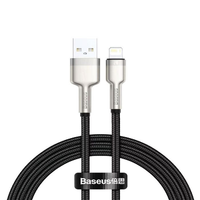 Baseus Cafule Do Lighting Type-A 2.4A Black Cable CALJK-A01 USB Charger