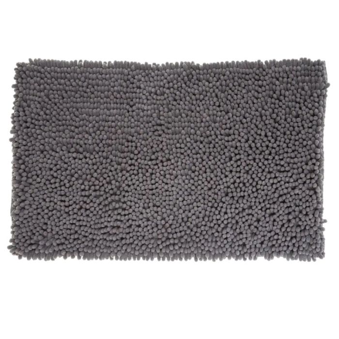 5 Five Maxi 50x80cm Dark Grey Chenille Toilet Mat