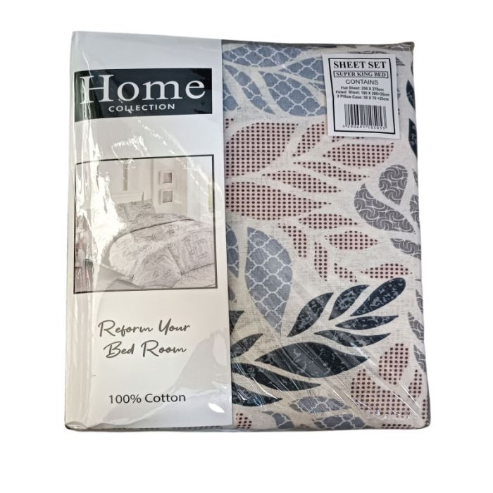 Home Collection 180x270cm Pattern Bed Sheets Set