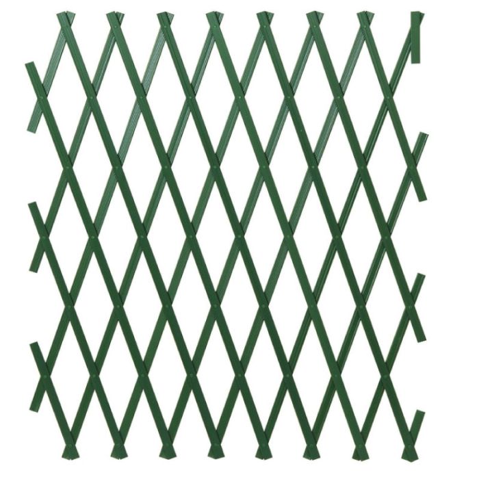 Lia 100x200cm Plastic Green Fence Expanding Trellis Panel