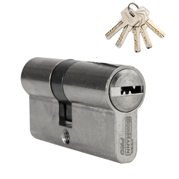 Bormann BLK1076 70mm Silver Cylinder Lock