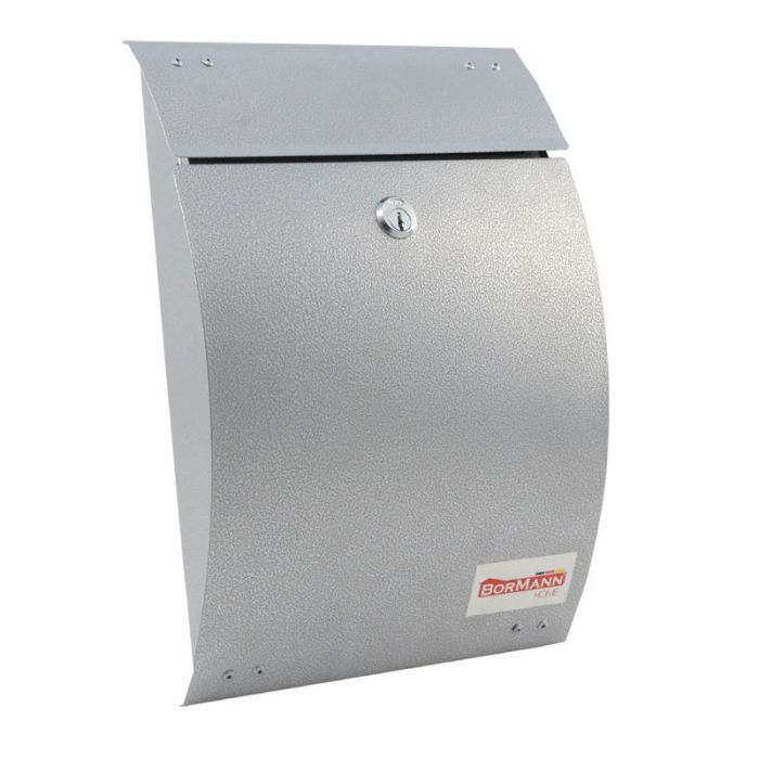 Bormann BMB1000 22x30x7cm Silver Mailbox / Letterbox