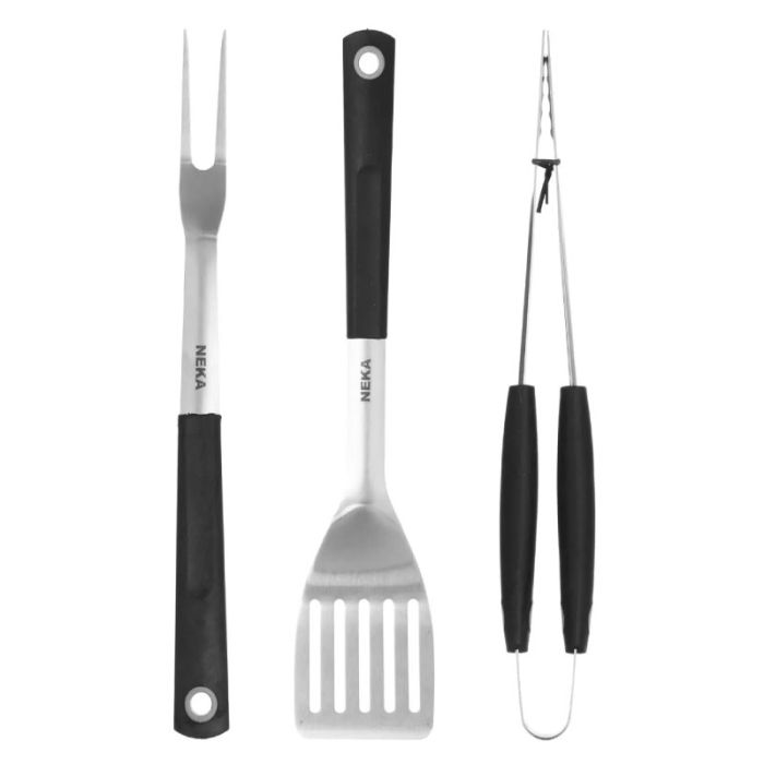 Neka 118034 3pcs Steanless Steel BBQ Tool Set