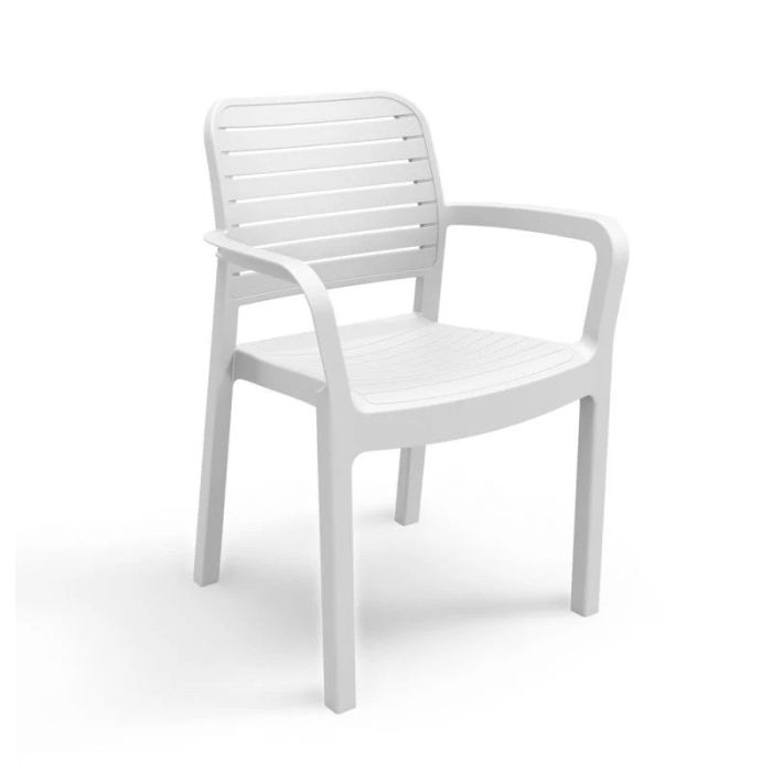 Keter Chloe White Plastic Garden Chair