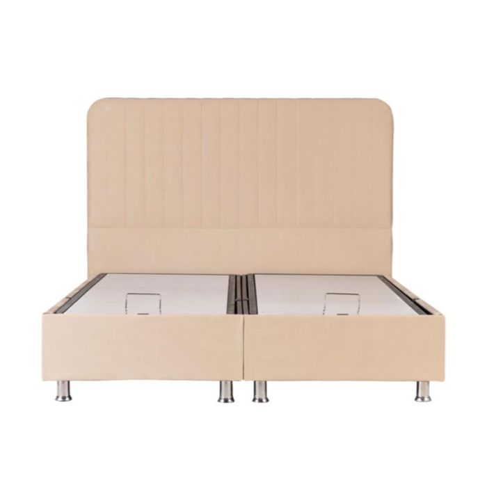 Karen 828-123-168 Beige 160x200cm Storage Double Bed