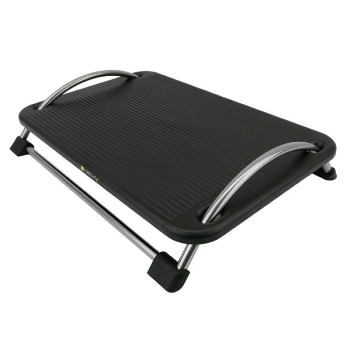 Techly Black Adjustable Office Desk Foot Rest