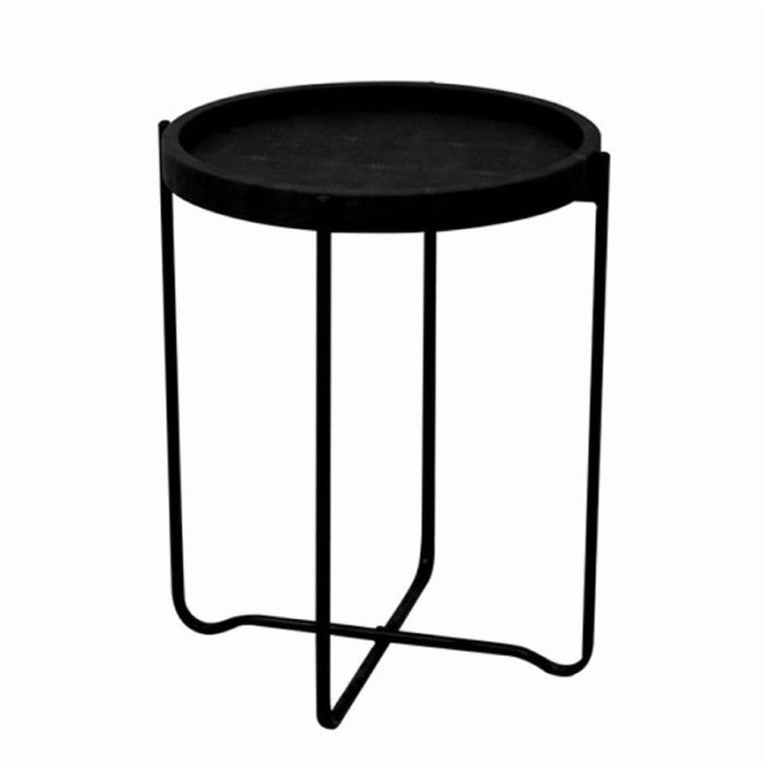 Oxford 04-0602 Metal Black 43x43x53cm Side Table