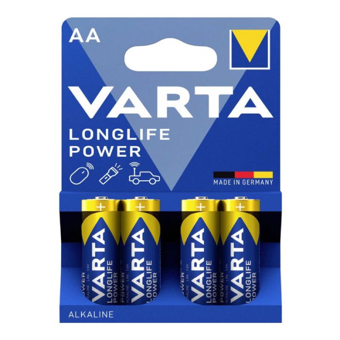 Varta Long Life Power AA Bli AA Batteries Pack of 4