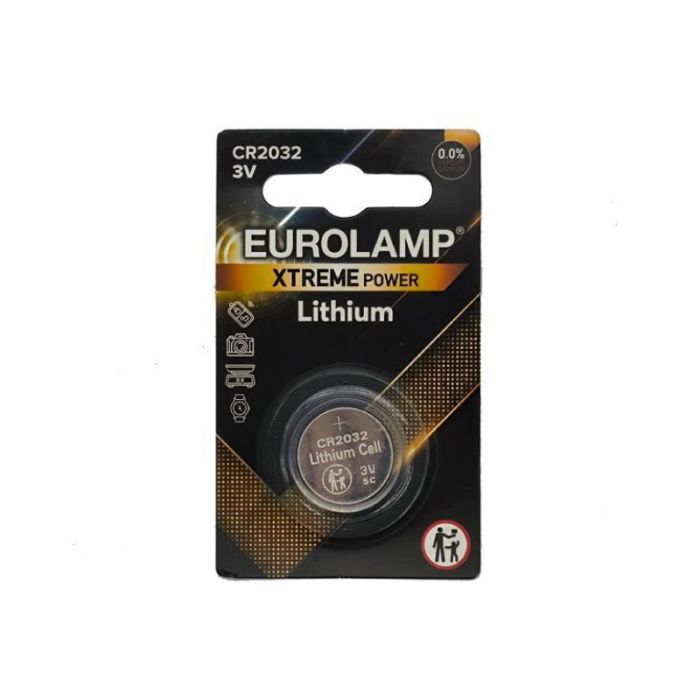 Eurolamp CR2032 3V Lithium Button Cell Battery