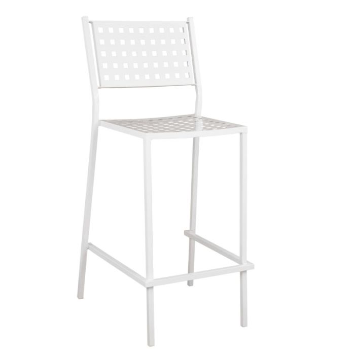 Home Olympias HM5528.02 White Outdoor Stool