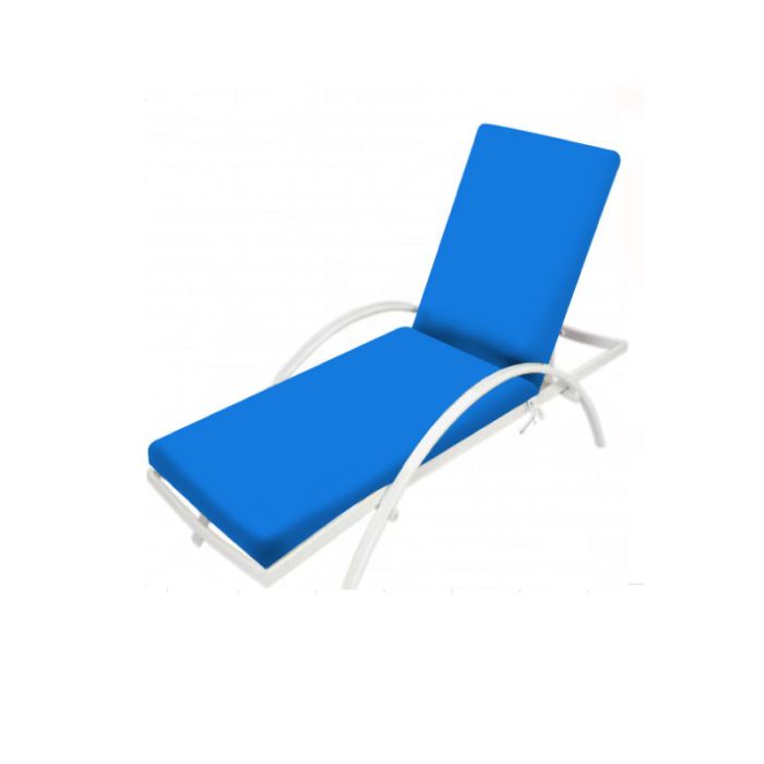 Max (80+120)x60x8cm Blue Fabric Sun Lounger Cushion (001165)