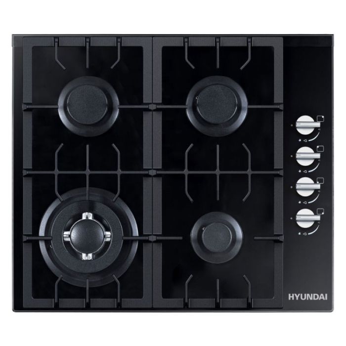 Hyundai 4 Burner Gas Hob Black (HYGH-6041G)