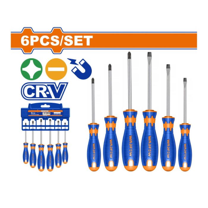 Wadfow 6pcs Magnetic Set Screwdrivers