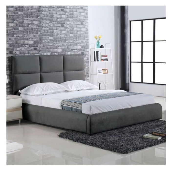 Maxim E-00024900 (E8079) Dark Grey 180x200cm Double Bed