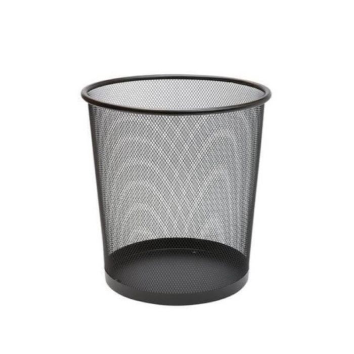 VS VC2239 Metal Black Waste Paper Bin