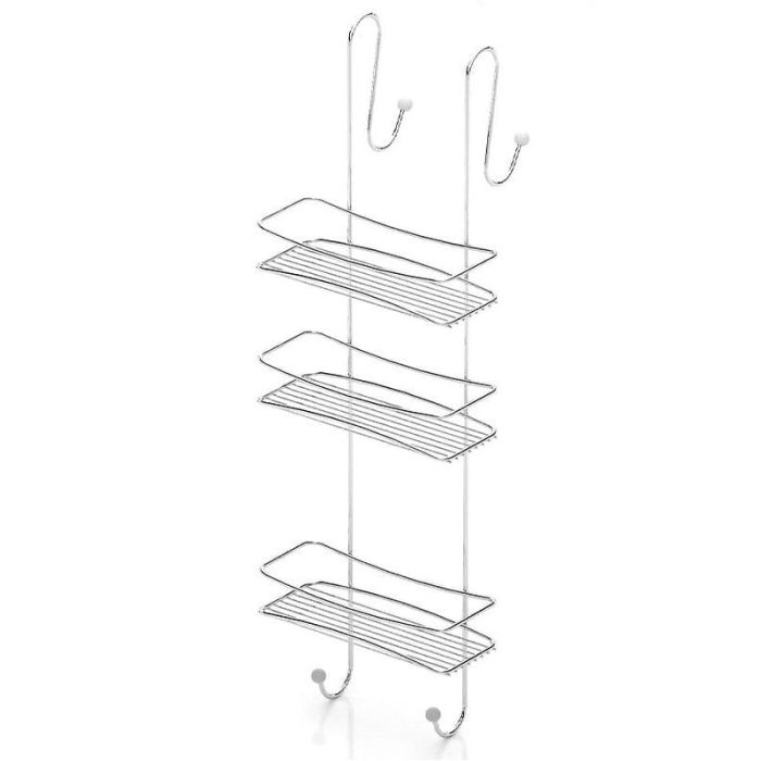 VS 25x10x75cm Με 3 Ράφια Κρεμαστή Ραφιέρα Μπάνιου 