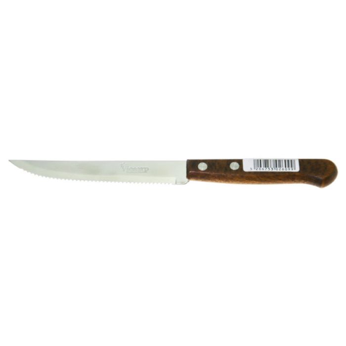 VS 20cm Wooden Grip Stainless Steel Knife