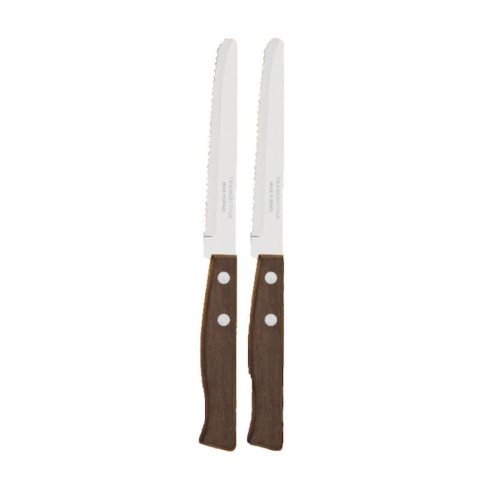 VS Tramontina 10.5cm Wood Grip Stainless Steel 2pcs Set Knives