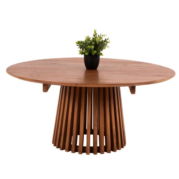 Frantz HM9523.11 Solid Mindi Wood Natural Indoor Dining Table