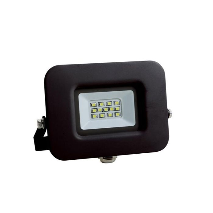 Eurolamp IP65 6500K (Cool White) 10W Black LED Flood Light