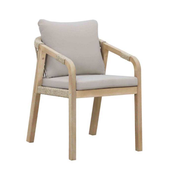 Terrazzo Beige Acacia Wooden Garden Chair