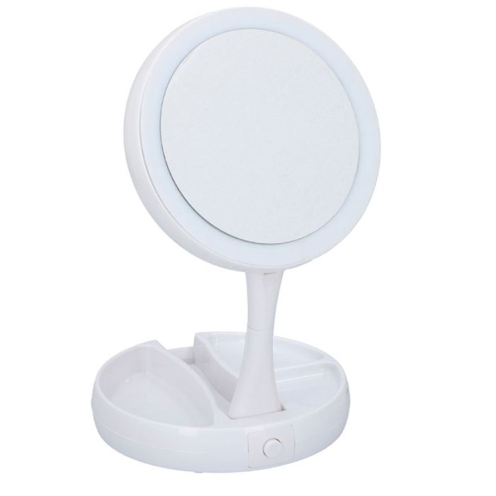 Grundig 29cm Round Personal LED Magnifying Mirror