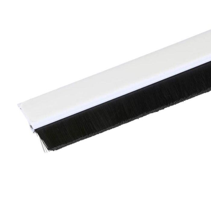 Kinzo Bottom Brush Weatherstrip 1m Clear Draught Excluders & Seals